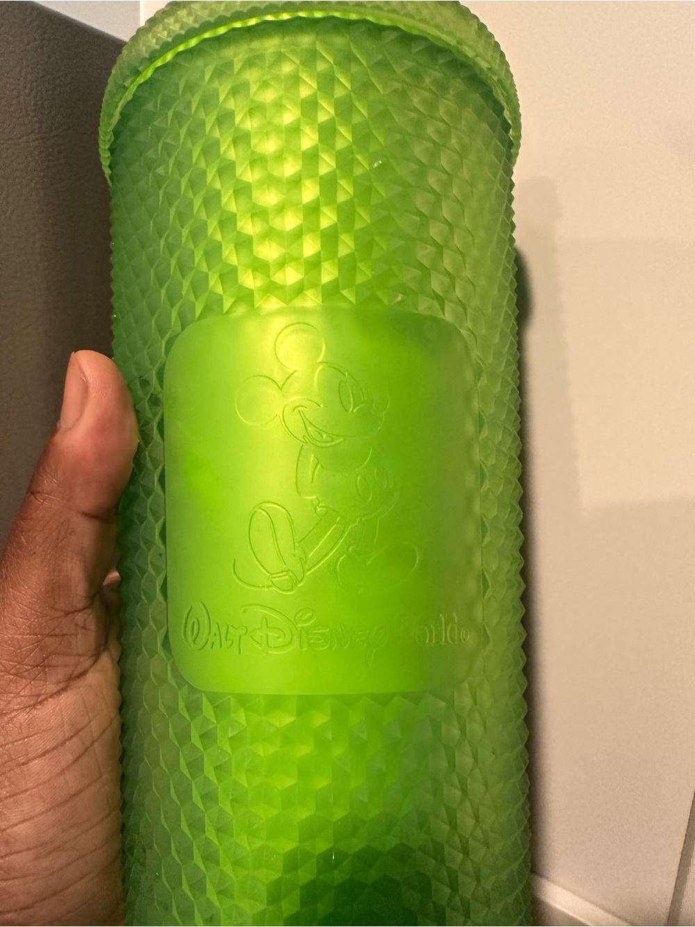 Green Walt Disney World Studded Starbucks cup. 24 oz.